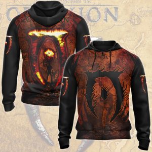 The Elder Scrolls IV: Oblivion Video Game All Over Printed T-shirt Tank Top Zip Hoodie Pullover Hoodie Hawaiian Shirt Beach Shorts Joggers Zip Hoodie S