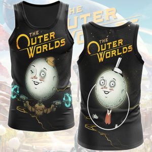 The Outer Worlds Video Game All Over Printed T-shirt Tank Top Zip Hoodie Pullover Hoodie Hawaiian Shirt Beach Shorts Joggers Tank Top S