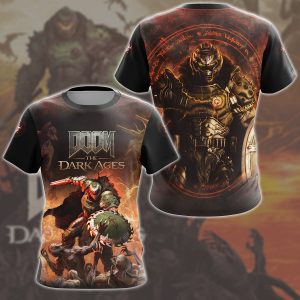 Doom: The Dark Ages Video Game All Over Printed T-shirt Tank Top Zip Hoodie Pullover Hoodie Hawaiian Shirt Beach Shorts Joggers T-shirt S