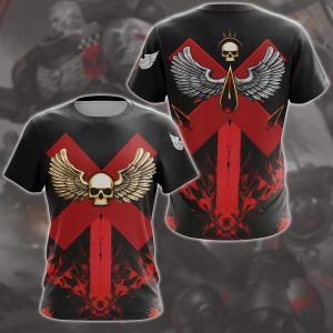 The IX Legion Blood Angels Death Company All Over Printed T-shirt Tank Top Zip Hoodie Pullover Hoodie Hawaiian Shirt Beach Shorts Joggers