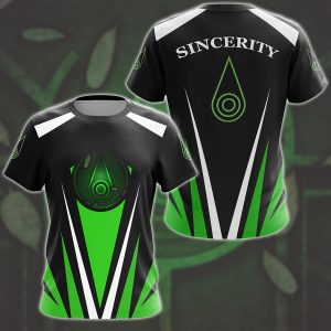 Digimon Crest Of Sincerity Video Game All Over Printed T-shirt Tank Top Zip Hoodie Pullover Hoodie Hawaiian Shirt Beach Shorts Joggers T-shirt S