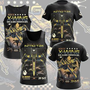 Star Wars X-Wing Star Fighter Video Game All Over Printed T-shirt Tank Top Zip Hoodie Pullover Hoodie Hawaiian Shirt Beach Shorts Joggers