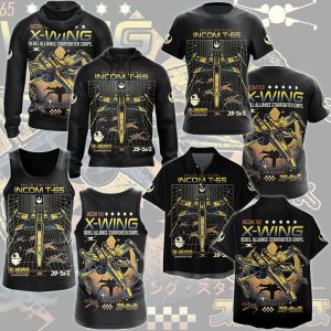 Star Wars X-Wing Star Fighter Video Game All Over Printed T-shirt Tank Top Zip Hoodie Pullover Hoodie Hawaiian Shirt Beach Shorts Joggers