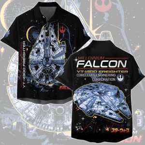 Star Wars Millennium Falcon Video Game All Over Printed T-shirt Tank Top Zip Hoodie Pullover Hoodie Hawaiian Shirt Beach Shorts Joggers Hawaiian Shirt
