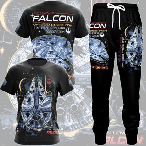 Star Wars Millennium Falcon Video Game All Over Printed T-shirt Tank Top Zip Hoodie Pullover Hoodie Hawaiian Shirt Beach Shorts Joggers