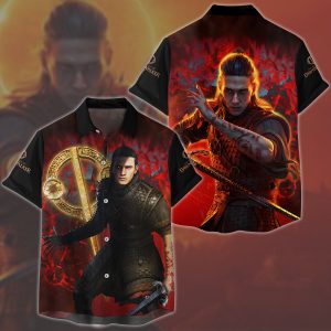 The Blood of Dawnwalker Video Game All Over Printed T-shirt Tank Top Zip Hoodie Pullover Hoodie Hawaiian Shirt Beach Shorts Joggers Hawaiian Shirt