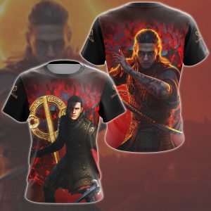 The Blood of Dawnwalker Video Game All Over Printed T-shirt Tank Top Zip Hoodie Pullover Hoodie Hawaiian Shirt Beach Shorts Joggers T-shirt