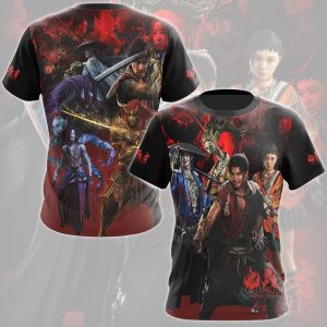 Onimusha: Way of the Sword Video Game All Over Printed T-shirt Tank Top Zip Hoodie Pullover Hoodie Hawaiian Shirt Beach Shorts Joggers